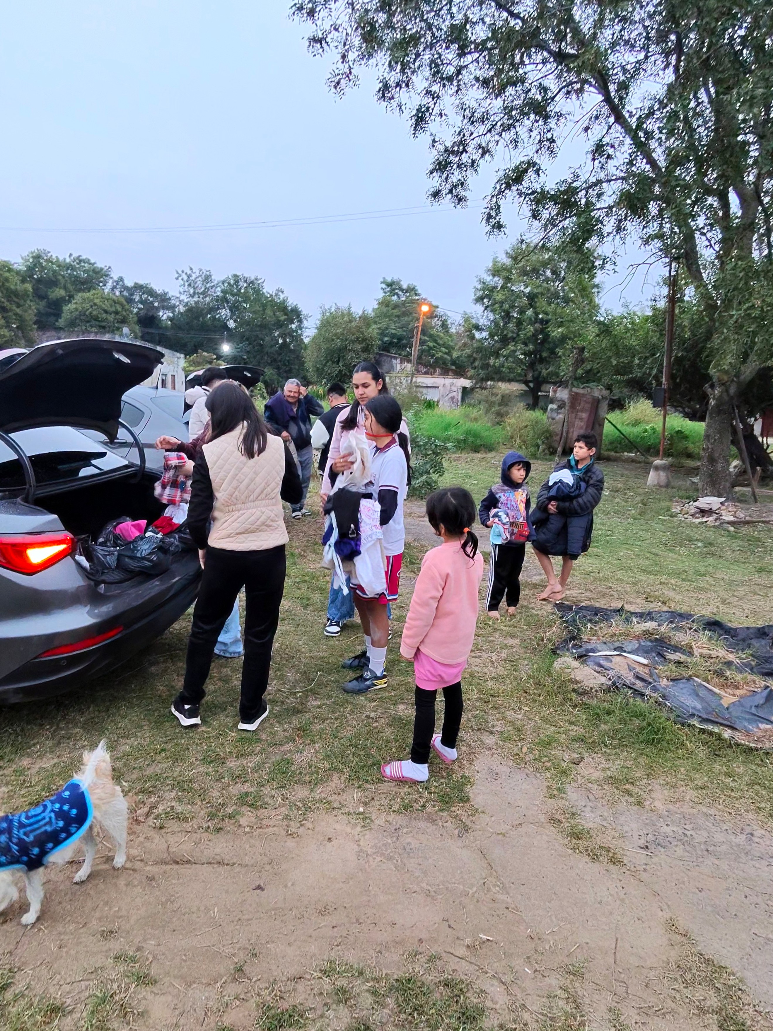 Donación de ropas en la ciudad de Clorinda